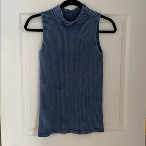 Free people ribbed sleeveless turtleneck